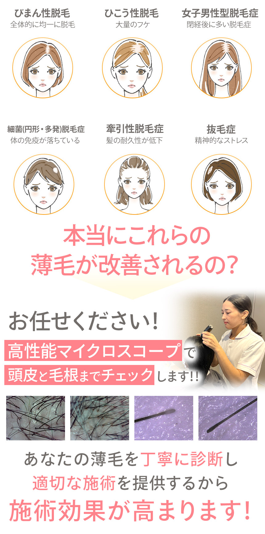 本当にこれらの 薄毛が改善されるの？